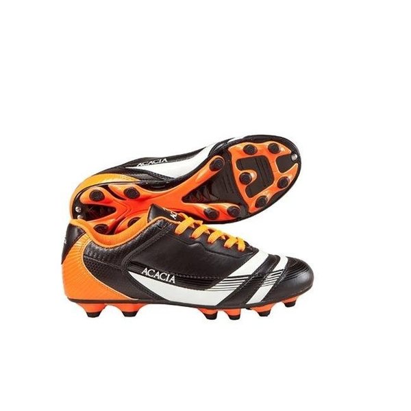 Acacia Acacia STYLE -37-440 Thunder Soccer Shoes - Black and Orange; 4Y 37-440